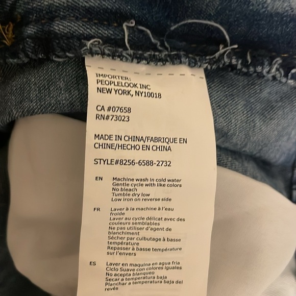 Refuge Baggy OVERSIZED‎ 12” wide leg Cargo women’s L pocket Jeans heavy wash NWT - Picture 16 of 16